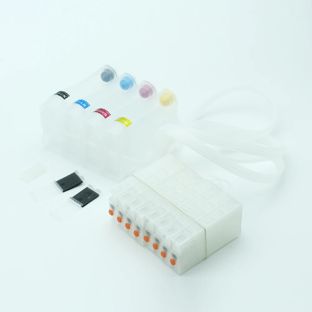 SJIC22P 잉크 카트리지 공급 시스템 CISS for Epson TM-C3500 TM-C3520 TM-C3510 C3500 C3520 연속 잉크 공급 시스템 칩 없음