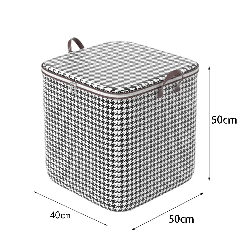 100L Large Capacity Pouch Storage Bags Clothes Quilt Organizer Container Non-woven Laundry Basket Dustproof Portable Luggage Bag 3