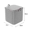 100L Large Capacity Pouch Storage Bags Clothes Quilt Organizer Container Non-woven Laundry Basket Dustproof Portable Luggage Bag 3
