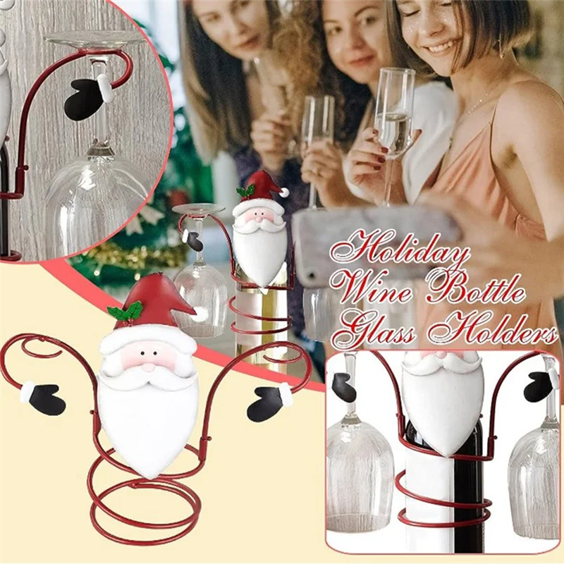 Christmas Wine Bottle Rack Wine Bottle Christmas Rack Glass Holiday And Glass