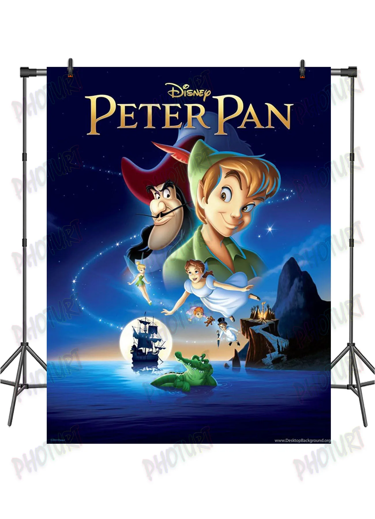 Disney Wonderland Peter Pan Backdrop Kids Birthday Background Captain Hook  Theme Celebrate Event Photo Poster Studios Props - AliExpress