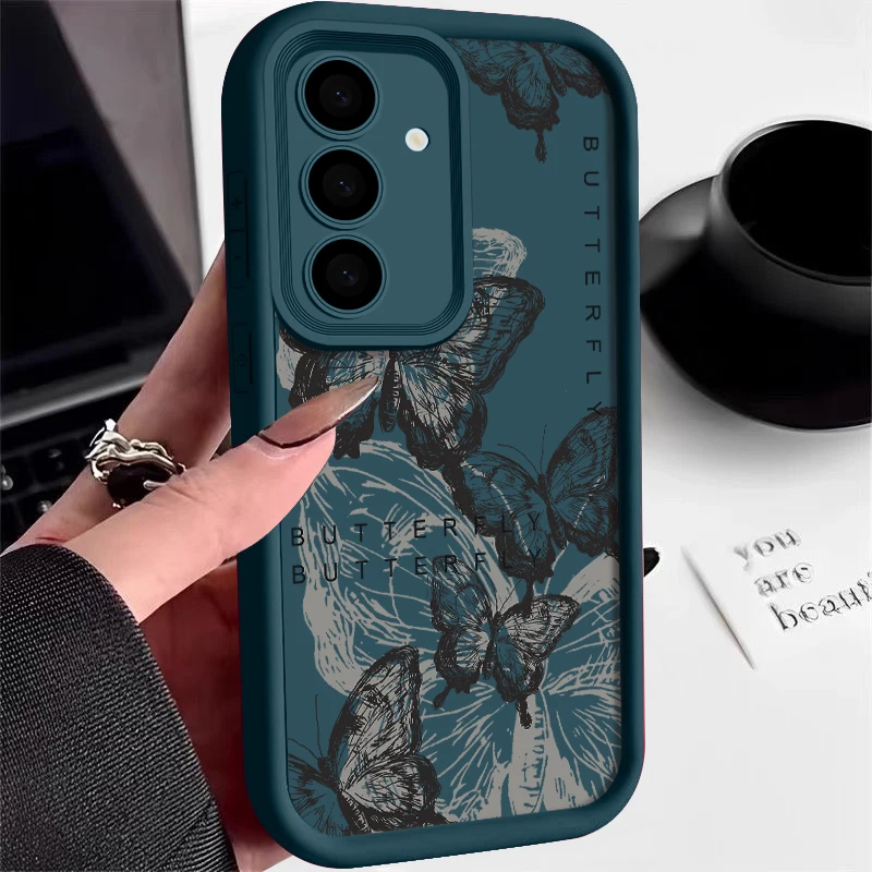 Retro Butterfly Soft Silicone Phone Case Cover