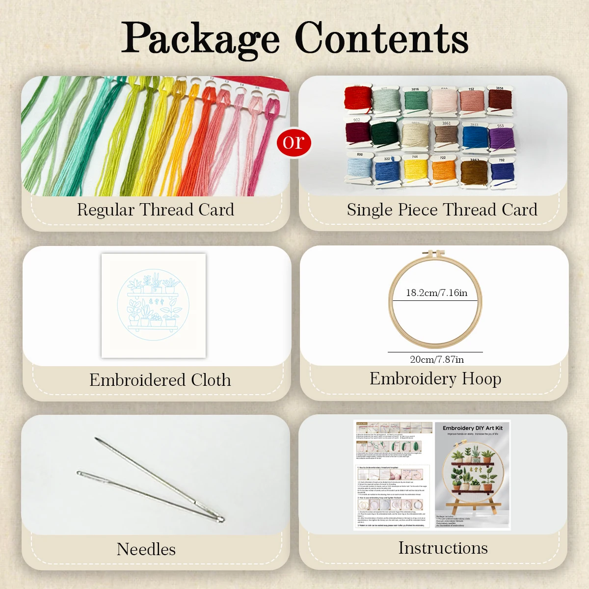 Floral Embroidery Starter Kit 5