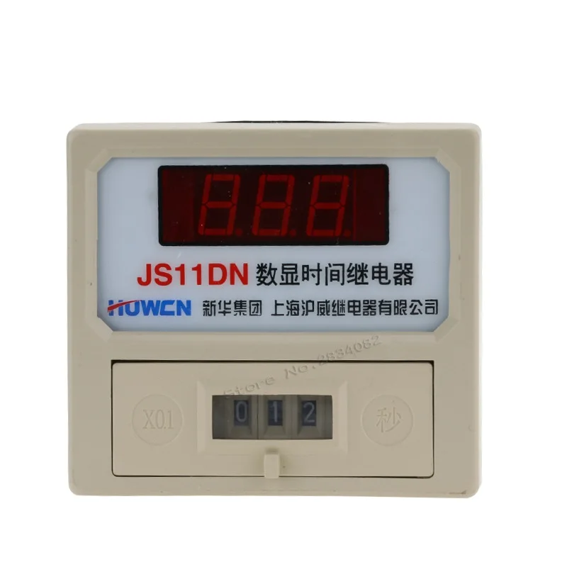 

Electronic Digital Time Relay 99.9S AC 110V 220V 380V DC 24V Repeat Cycle General Purpose JS11DN Screw Pin Timer Relays