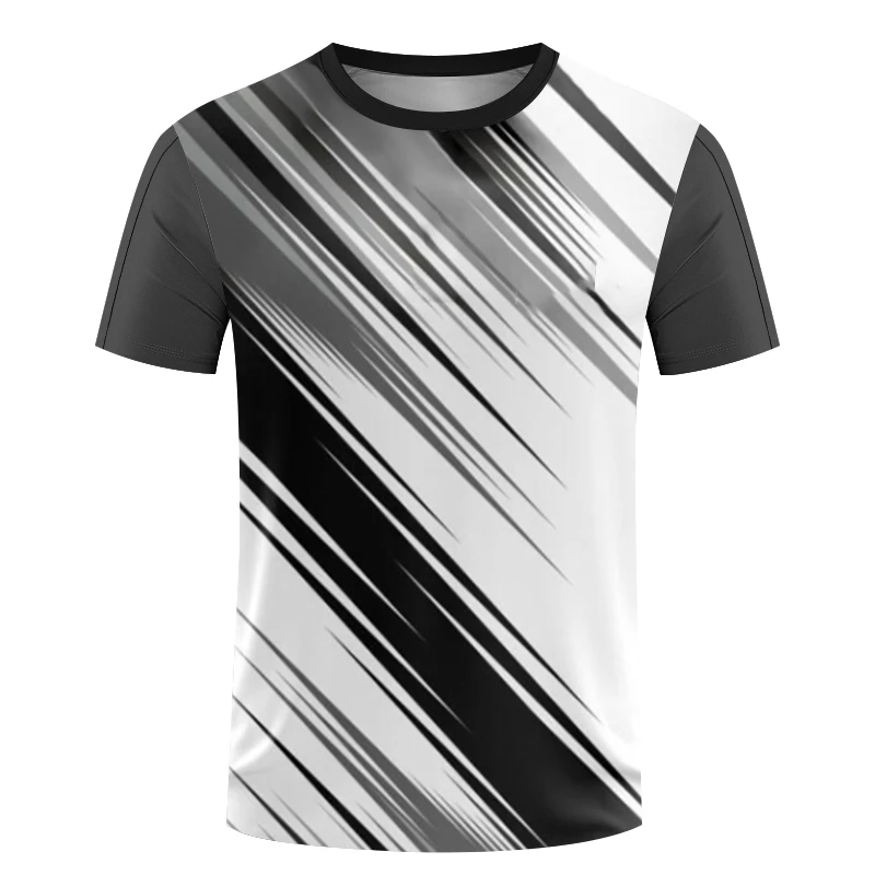 Men's T-shirt Short Sleeve Sports Tee 3D Printing Customizable Team Name Logo Clothing Fast Drying Fashion O Neck Oversized Tops