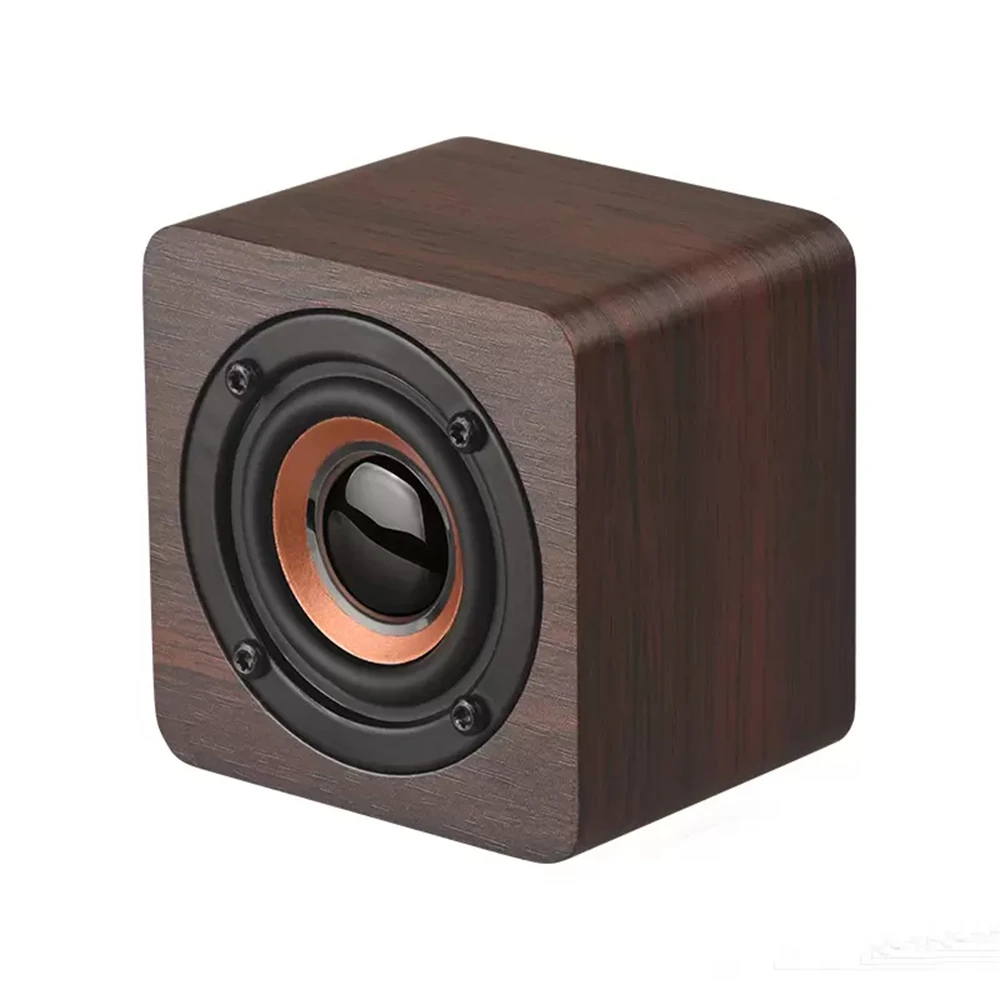 

Portable Speakers Retro Classical Wooden Bluetooth Speaker Wood Wireless Soundbar Stereo Strong Bass Subwoofer For Home Office