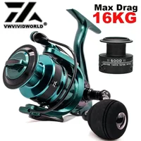 VWVIVIDWORLD,High Quality,Double Spool,Fishing Reel,Alloy Gear Ratio,High Speed,Spinning Reel,Casting reel,Carp Saltwater 1