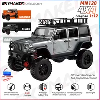 MN128 1/12 RC Car 4WD Jeep Model 2.4G Remote Control LED Light 4X4 Off Road 4WD Climbing RC Truck Electric Toy Car Gift for Boy 1