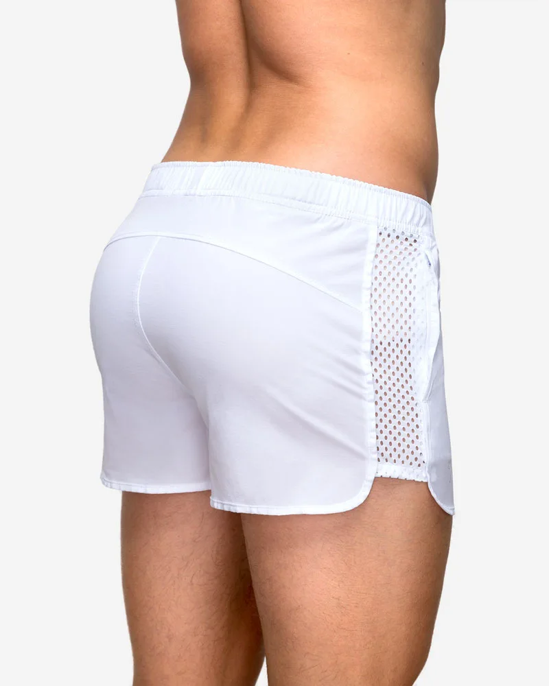 Mens Beach Board Shorts Marathon Pants Elasticity Mesh Breathable Quick Dry Fitness Surfing Sportswear Comfy Loose Home Aro Pant 2