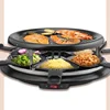 220V/900W Electric Round Barbecue Machine Grilled Cheese Corn Pan Barbecue Machine Double Layer Korean Cuisine Barbecue Grill 2