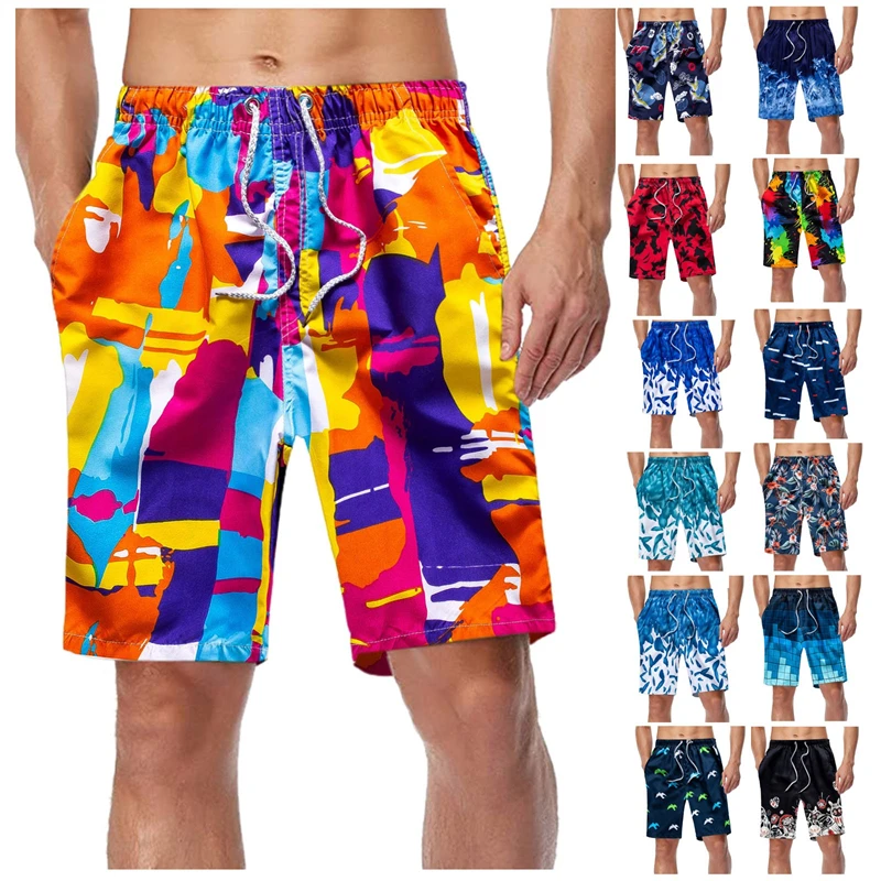 Luxury Summer Beach Shorts Quick Dry Mens Siwmwear Briefs 2023 New Hot Swim Trunks Sport Gym Running Shorts Male Beachwear 2