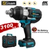 Gisam 3100N.M Torque Brushless Electric Impact Wrench 3/4 inch Cordless Electric Wrench Power Tool Compatible Makita 18V Battery 1