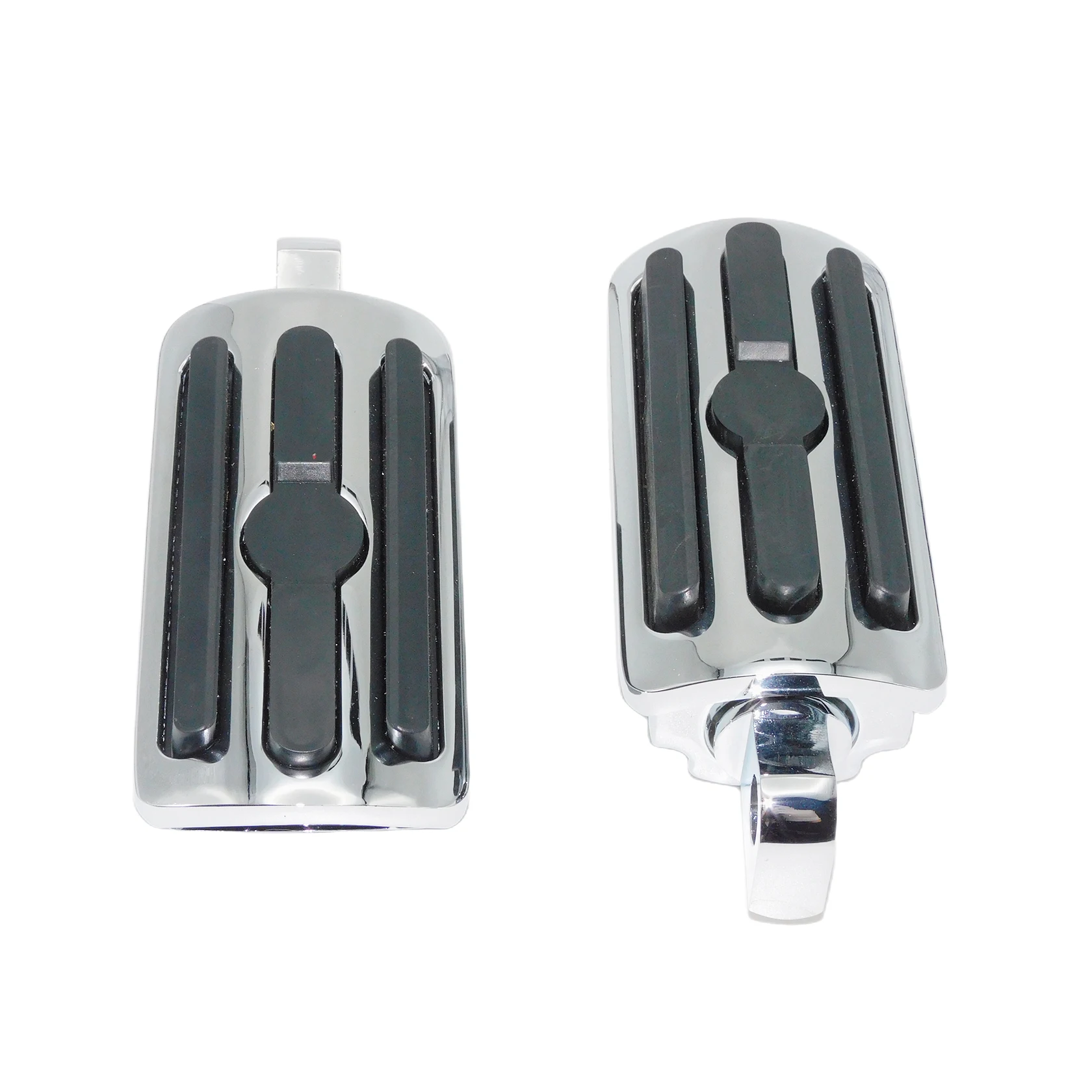 Repose-Pieds Moto Chrome Pour XL Sportster Custom 883 Dyna Glide Fat Boy - Repose Pieds Antidérapants Haut De Gamme