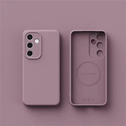 Premium Liquid Silicone Magnetic Case with MagSafe - Samsung S24Plus (Purple)