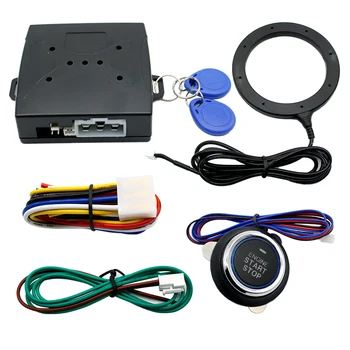 Blocco universale per auto Sistema RFID di avvio con una chiave 12V Accensione automatica Ingresso senza chiave Start Stop Sistema antifurto Lmmobilizer