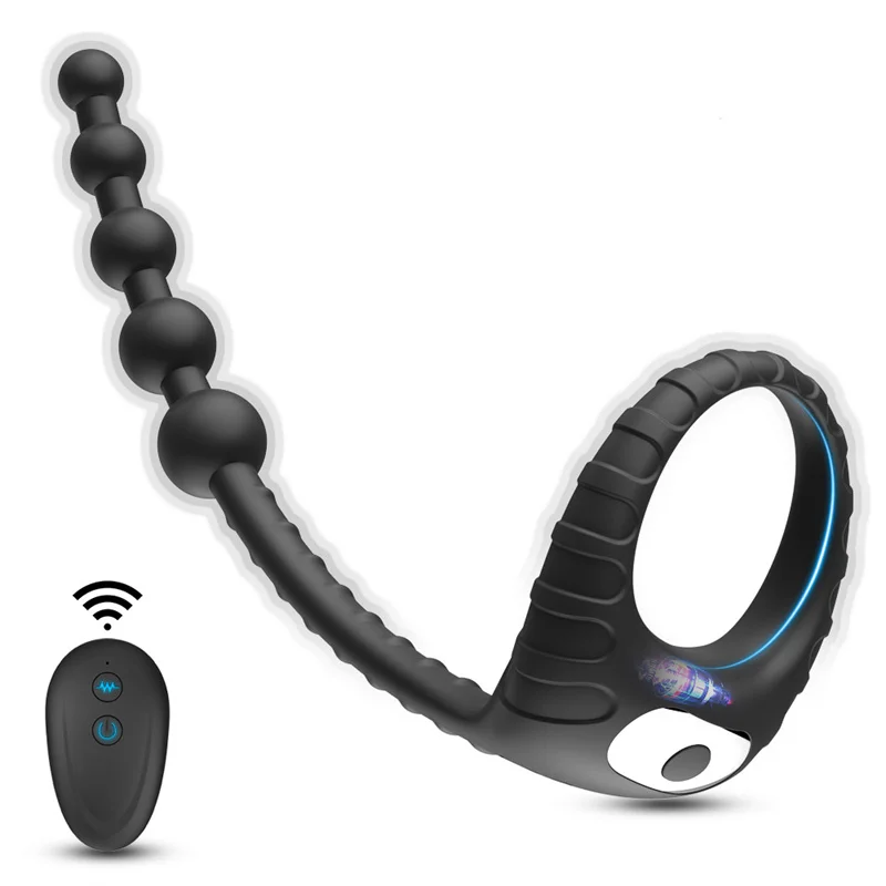 Silicone Anal Vibrator With Wireless Remote Control For Couples_voghion.com