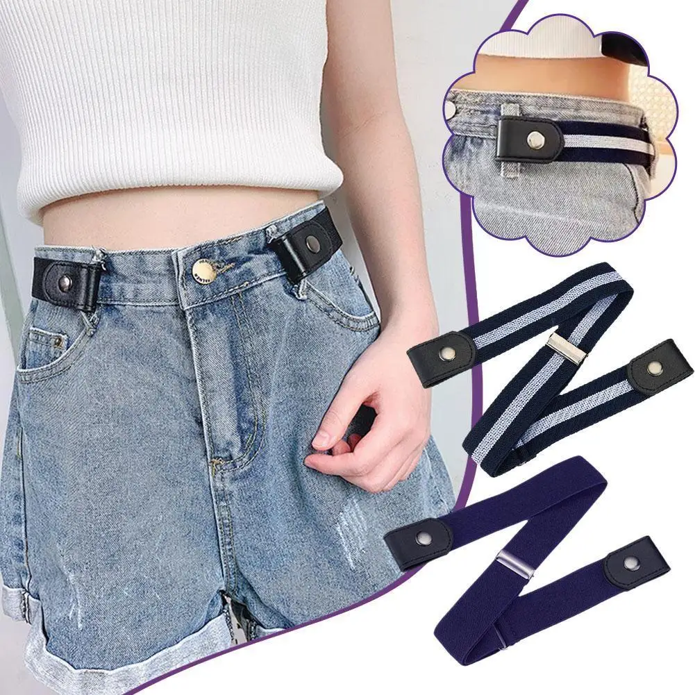 

Adjustable Stretch Elastic Waist Band Invisible Belt Free Belts for Women Men Jeans Decorative Waistband Easy To Wea O0I2