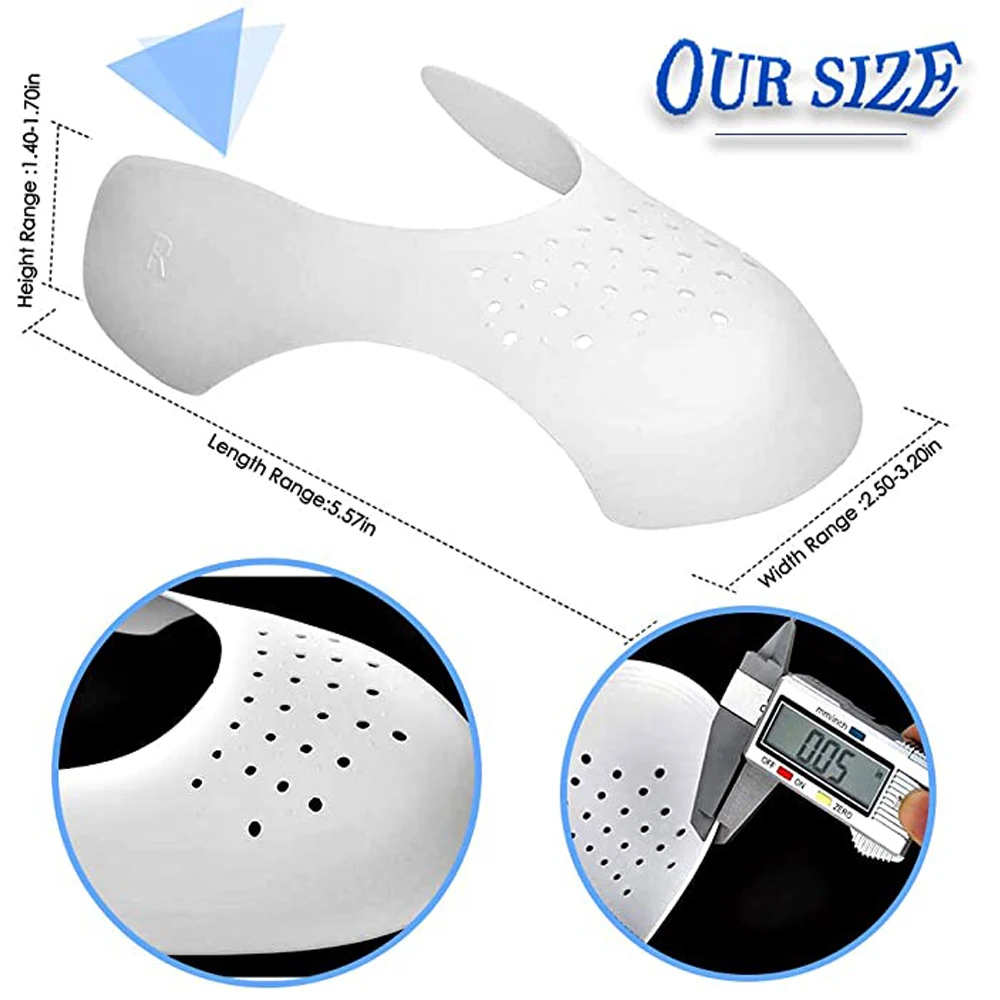 10Pairs Anti Crease Shoe Protector for Sneakers Toe Caps Anti-Wrinkle Support Shoes Stretcher Protectors Dropshipping Wholesale