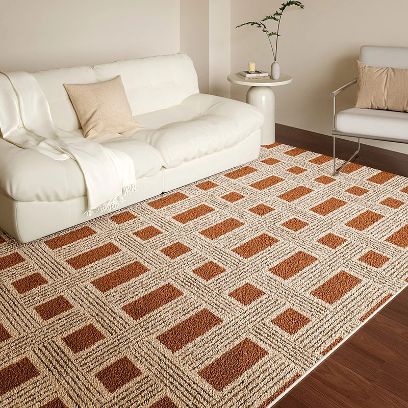 

French Retro Carpets for Living Room Large Area Fluffy Soft Study Room Plush Rug Cream Style Bedroom Decor Non-slip Floor Mat