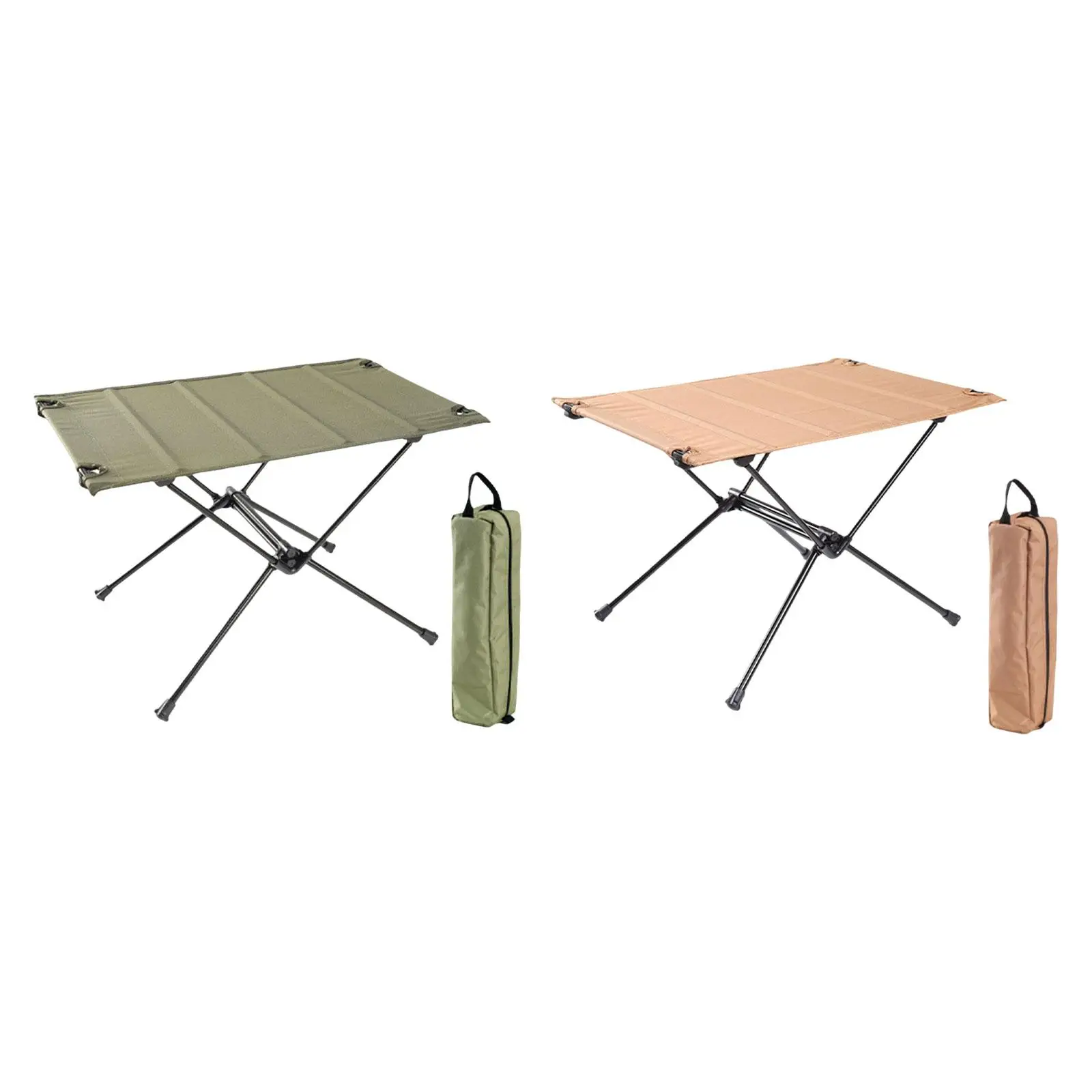 Foldable Camping Table Aluminum Alloy with Carry Bag Camping Desk Outdoor Table for Travel Garden BBQ Fishing Backpacking