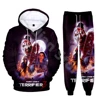 Terrifier 3 Movie Sweatsuit Casual Fashion Hoodie Jogger Pants Two Piece Suit Cosplay 3D Sweatshirts+Sweatpants 2 Pieces Sets 2