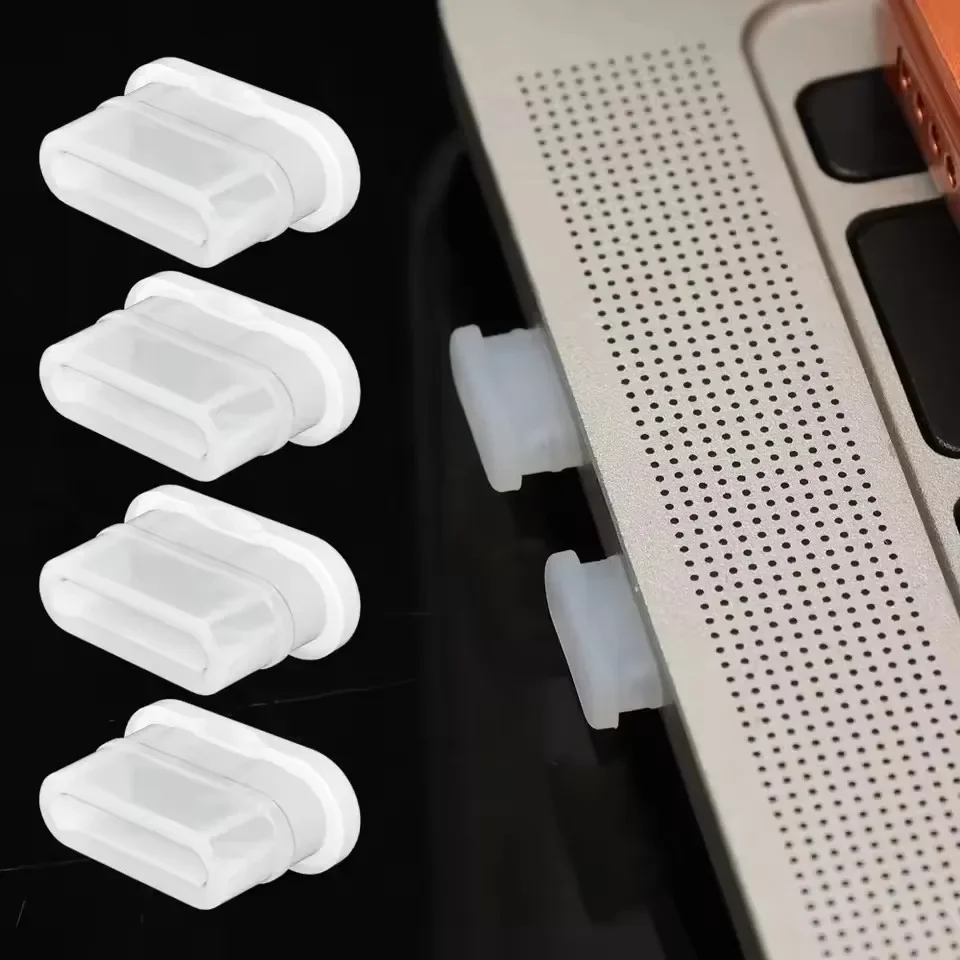 Universal Soft Silicone USB-C Dust Cover and Charging Port Protector