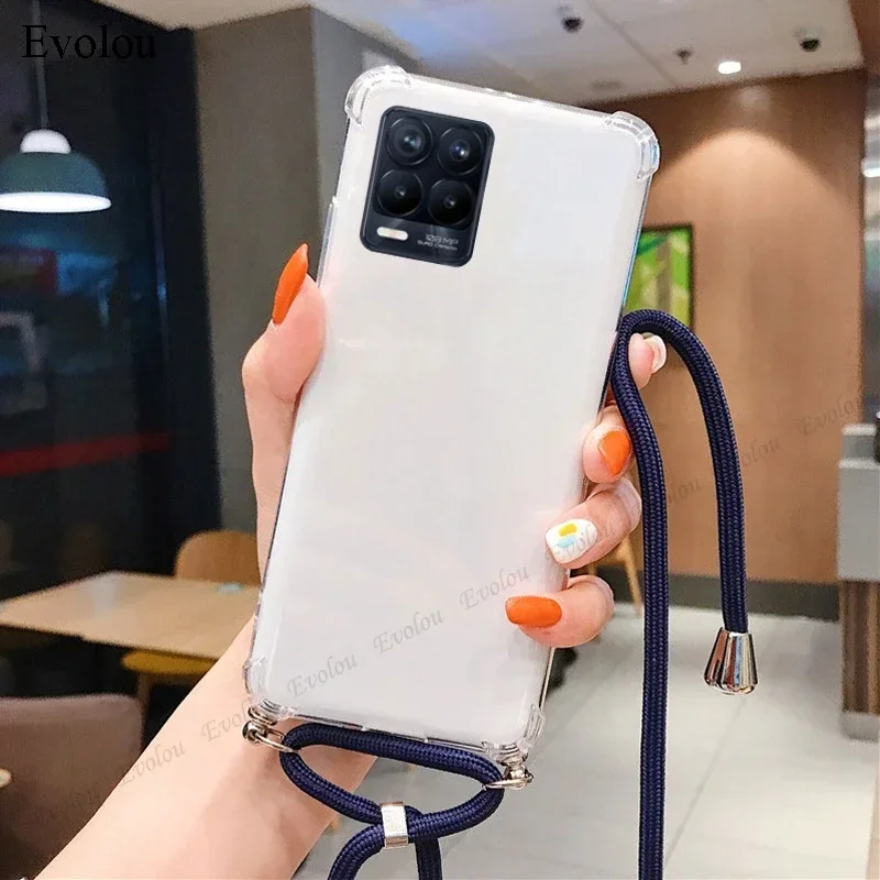 OPPO Find X9 Ultra Crossbody Necklace Shockproof Transparent Silicone Case