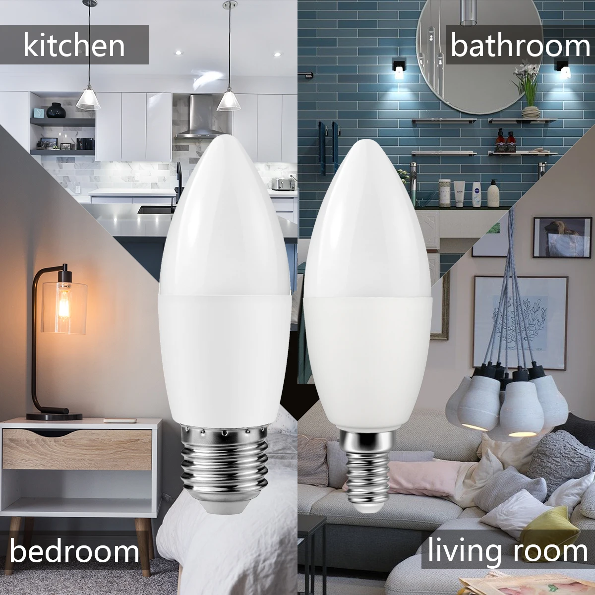 1-8pcs 바 Led 열 전구 T37 C37 9w AC220-240V E27 E14 슈퍼 밝은 3000K 4000K 6000K 램프 홈 침실 장식