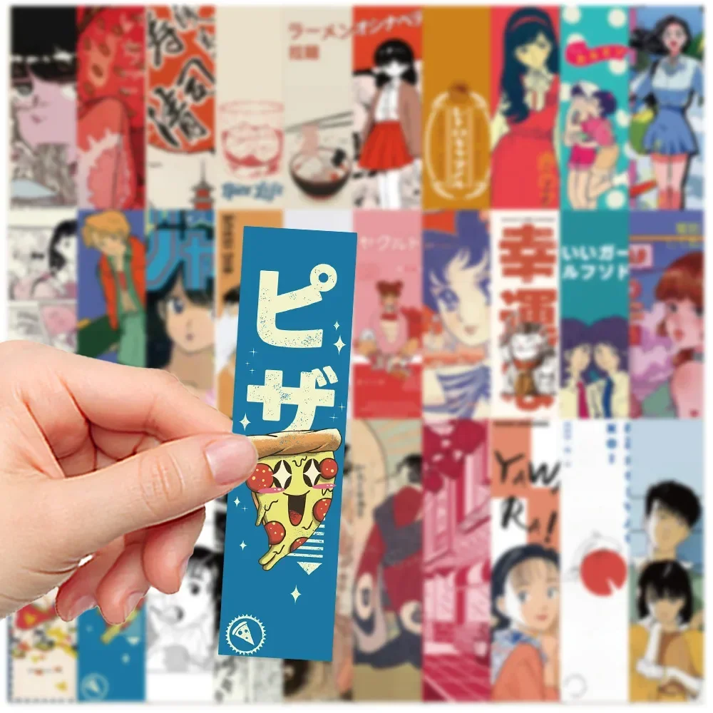 일본 스타일 쇼와 시대 레트로 아트 엽서, 서점 기숙사 장식 벽 스티커, 포스터 책갈피 재료, 30 개