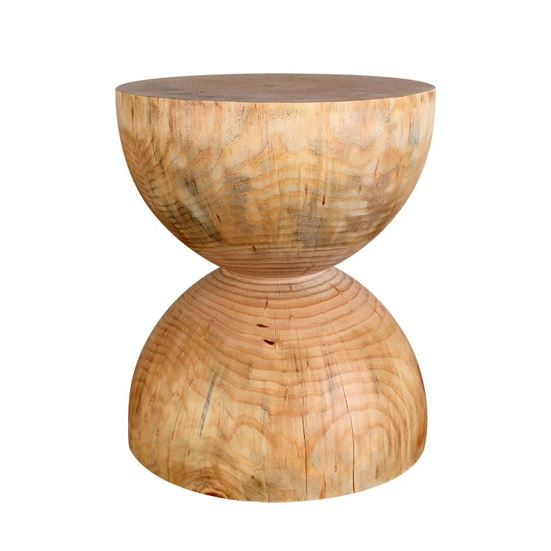 

Creative Decoration of Round Wood Pier Stool Corner, Raw Wood Edge, Tea Table Stool, Wooden Pile Stool, Shoe Stool Replacement