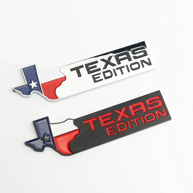 1pcs x 3D ABS 텍사스 에디션 Lone Star FENDER 엠블럼 배지 CHEVY SILVERADO GMC SIERRA 트렁크 스티커 데칼