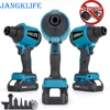 6IN1 Cordless Air Blower With Nozzle Dusting Machine Multifunction Dust Blower Inflator Vacuum Tool For Makita 18V Battery 1
