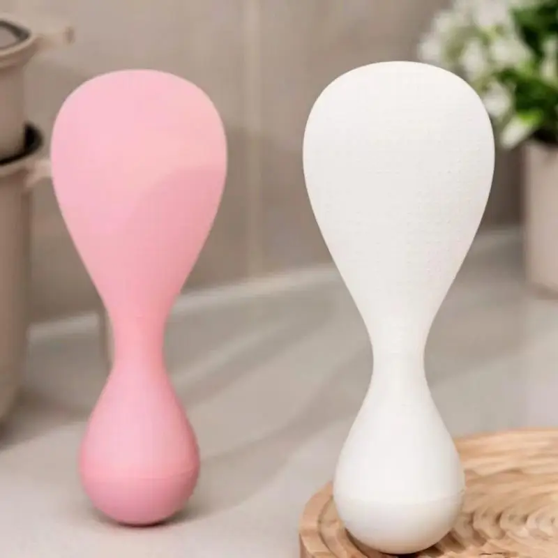 1Pcs Creative Non Stick Rice Spoon Practical Kitchen Tools Tumbler Rice Scoop Food Grade High Temperature Resistance Scoops
