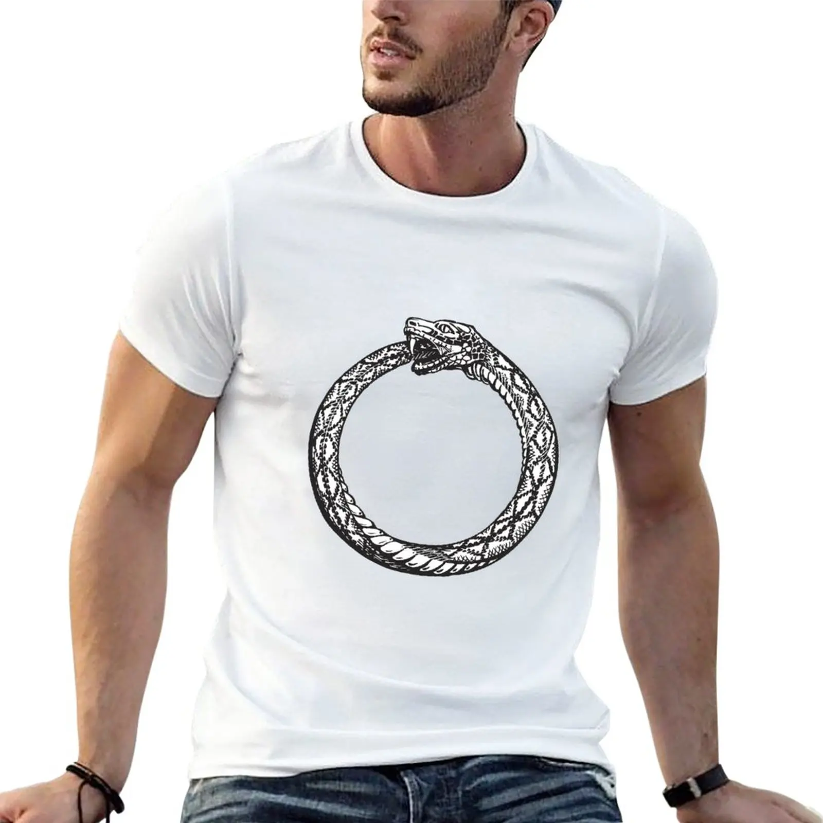 

Ouroboros T-Shirt korean fashion plain t shirts for men