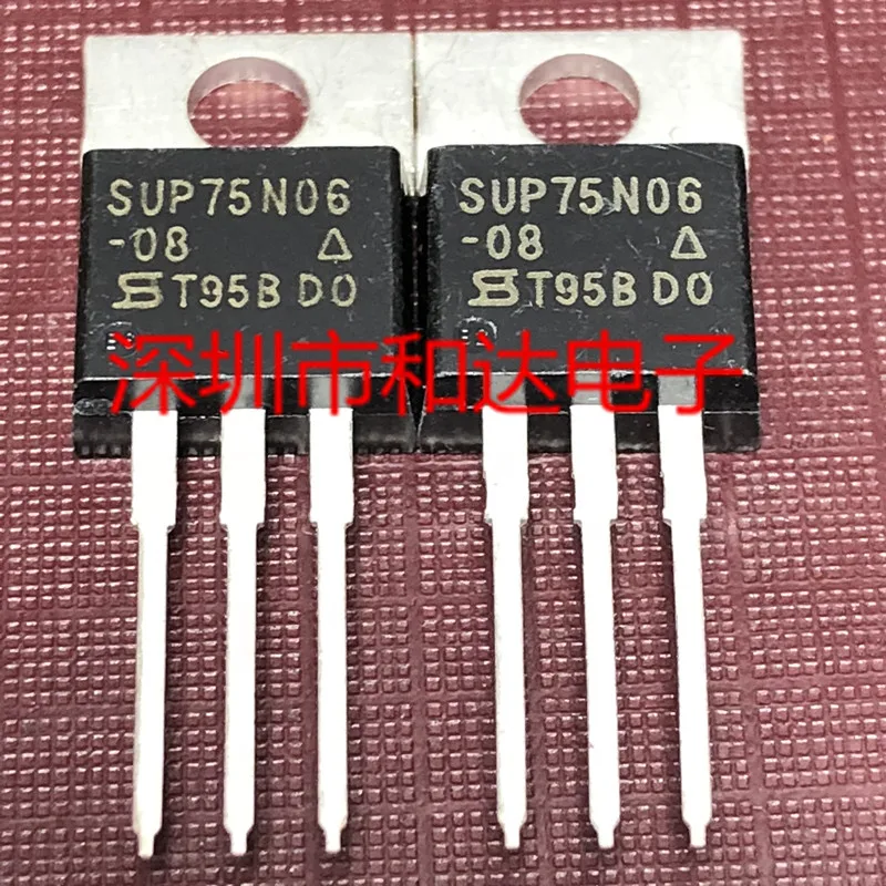 

5PCS-10PCS SUP75N06-08 TO-220 60V 75A NEW AND ORIGINAL ON STOCK