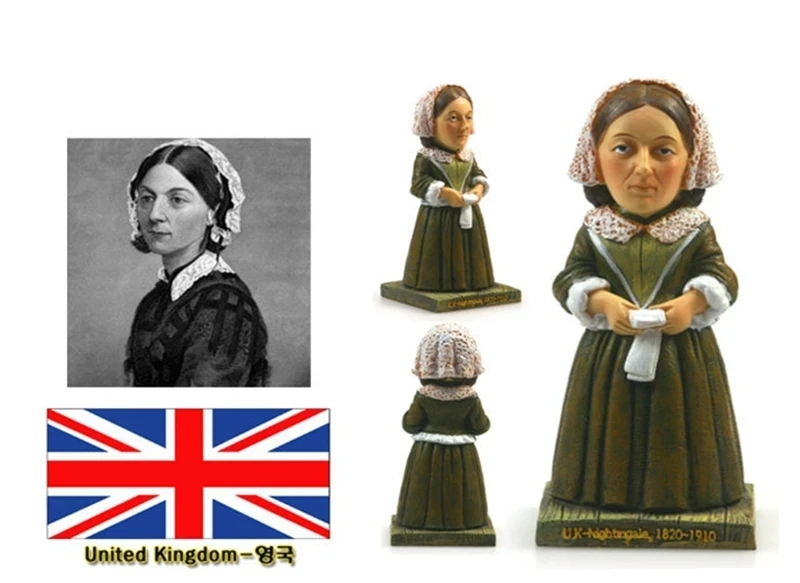 Nightingale, UK Resin Crafts World Celebrity Statue Tourism Souvenir Gifts Collection Home Decortion 2