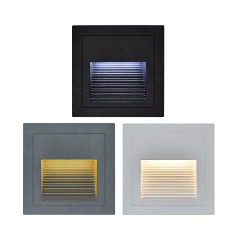 5W IP65 LED Stair Light Step Light Recessed buried lamp indoor/ outdoor Waterproof Staircase Step lights AC85-265V