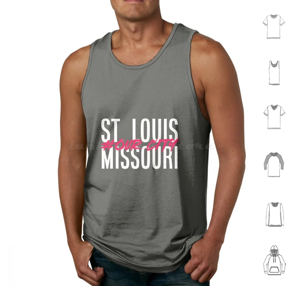 

Хлопковые майки City Sc с принтом Stlcsc Stl City Mls Ourcity Stlc