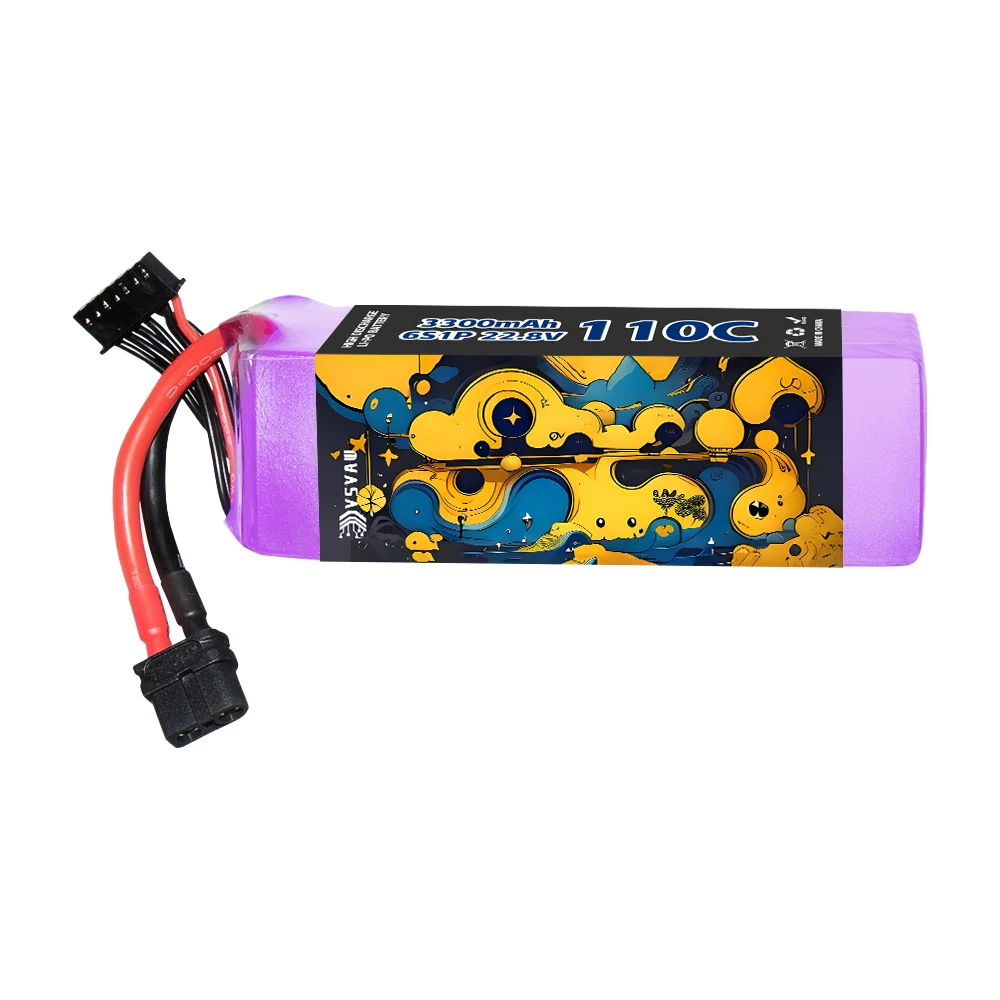 VSVAW 6S 22.8V 3300mAh 110C/220C Lipo Battery HV Mini Four Axis FPV Model Drone High Voltage High Rate Lithium ion Battery 2