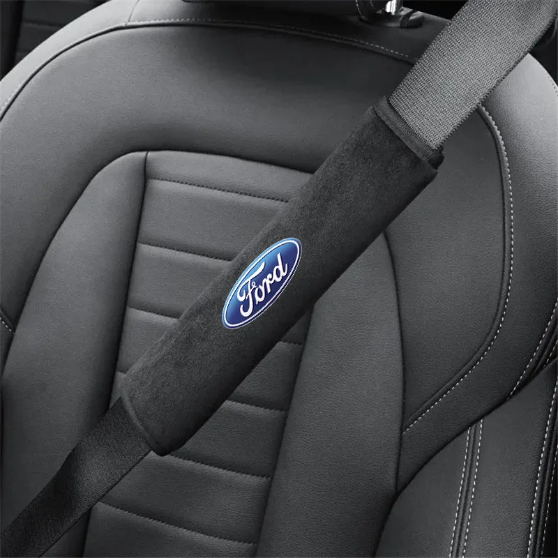 Seat Belt Covers Seat Belt Protection Seat Belt Protector Car Seat Belt Accessory 2Pcs Car Seat Belt Cover Adjustable Plush Car Safety Belt Cover for Ford focus MK5 Fiesta ESCORT EcoSport Ranger Fusion Mondeo