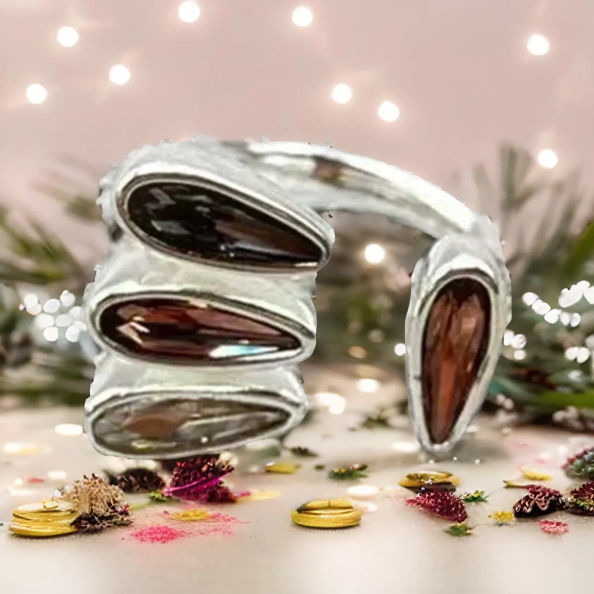 

2024 Fashion New UNOde50 luxury Exquisite Electroplated 925 Women's Ring Romantic Holiday Jewelry Gift