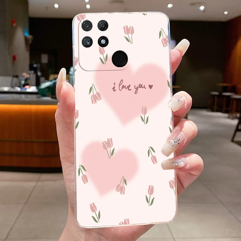 Luxury Clear Butterfly Flowers Soft Phone Case