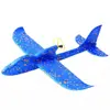 USB Charging Foam Electric Aircraft Hand Throw Flight Glider Aircraft Airplane DIY Model Toy Throwing Roundabout Airplane Gift 1