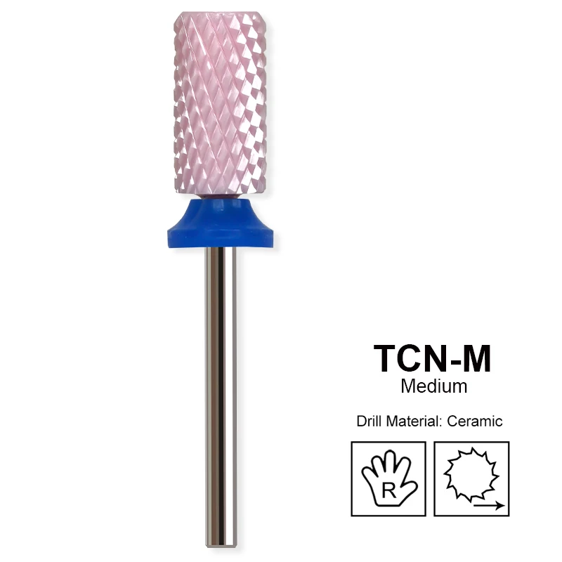 Ceramic Carbide Nail Drill Bit - Pink Manicure Polishing Tool