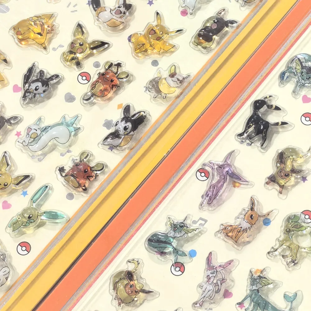 핫 카툰 3D 엠보싱 스티커  데칼 DIY 저널 장식 보상 스티커