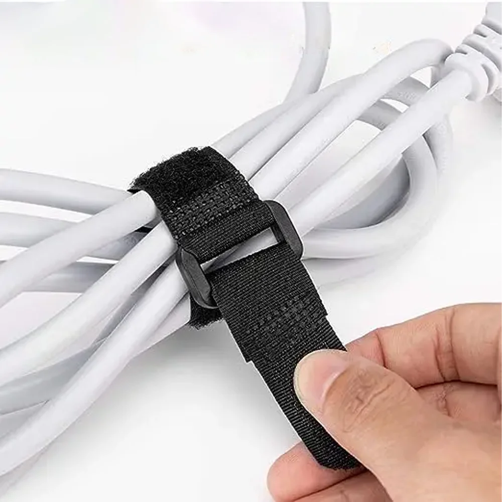 Versatile Velcro Strap with Square Buckle for Bicycles and Household Use