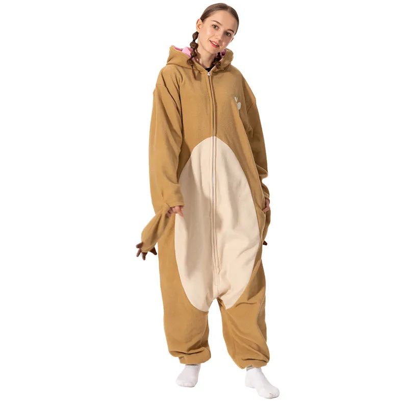 Kigurumi Onesie Animal Pajamas For Adult Women Men Cute Water Sloth Pyjamas Homewear Halloween Cosplay Party Costume