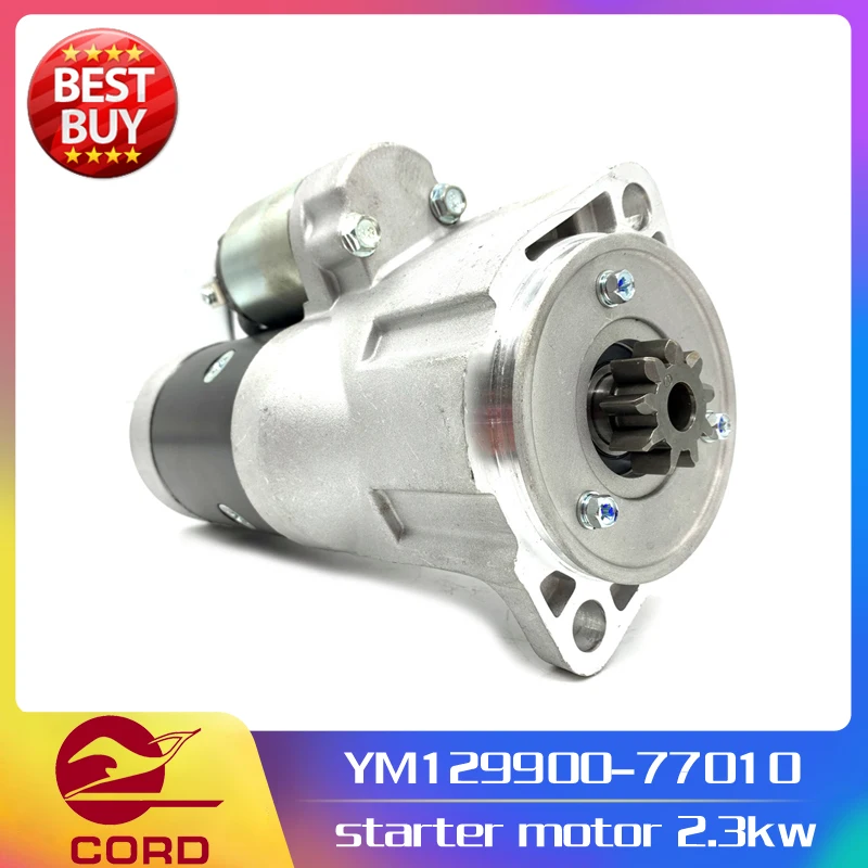 Linde forklift part 129900-77010 or YM129900-77010 motor Yanmar engine starter 351 diesel trucks H25 H30 new service spare parts new 3 0l diesel motor 4jh1 turbo 4jh1 tc fuel injection diesel pump for auto parts