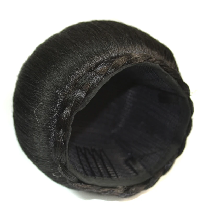 H&STAR Fake Chignon Synthetic Donut Roller Hairpieces High Temperature Fiber Hair Bun Cover for Women