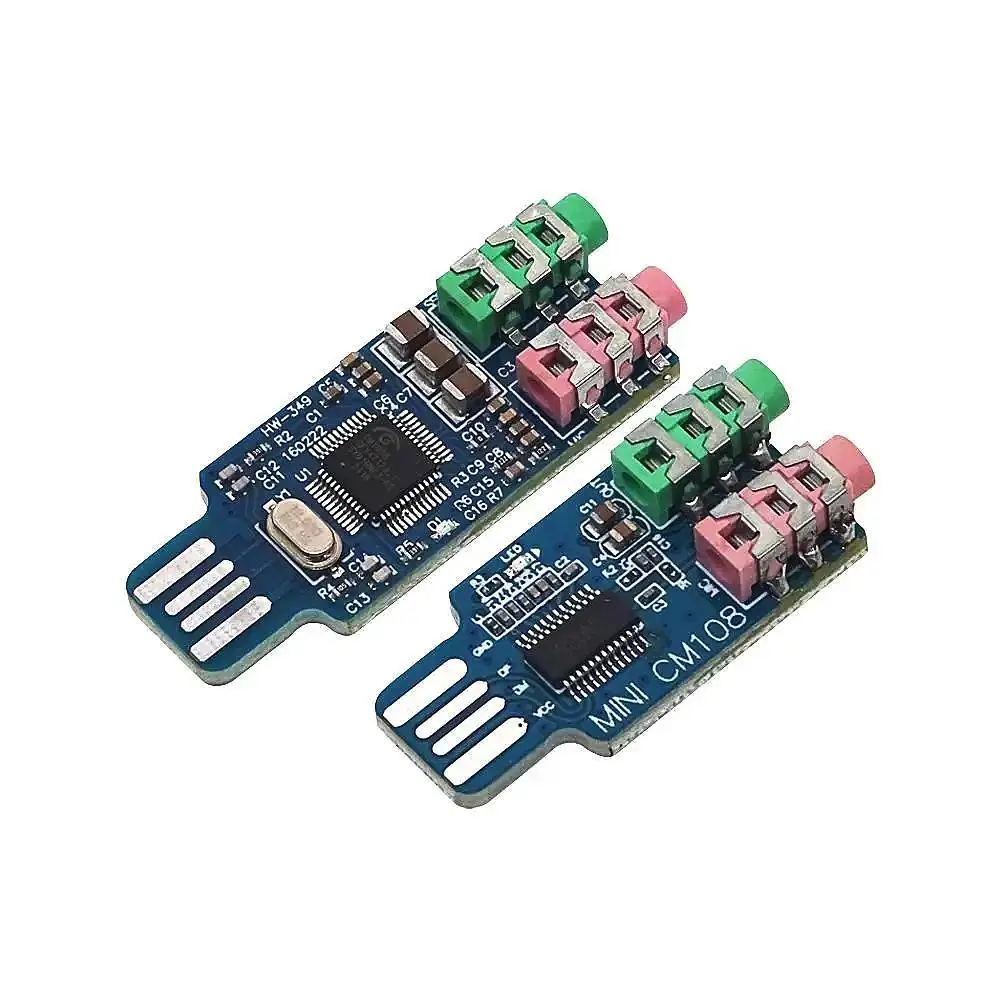 USB-Звуковая карта без драйвера, внешняя звуковая карта для компьютера, модуль, звуковая карта для ноутбука CM108, звуковая карта с USB-чипом USB-Звуковая карта без драйвера, внешняя звуковая карта для компьютера, модуль, звуковая карта для ноутбука CM108, звуковая карта с USB-чипом